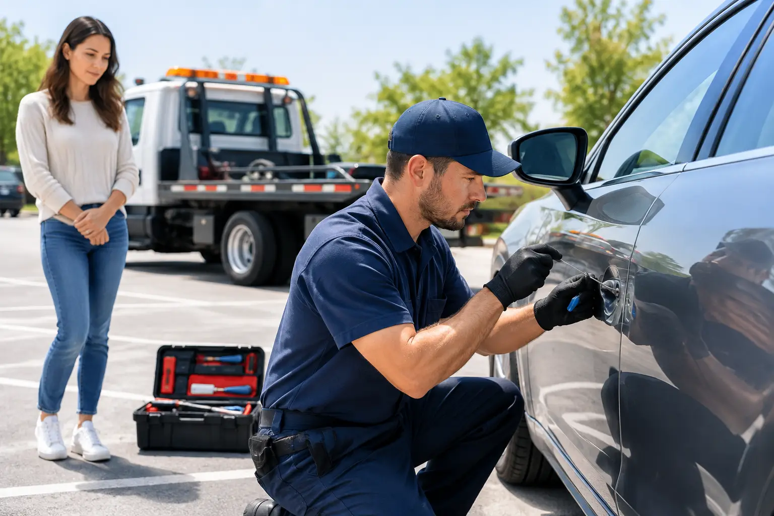 Non Destructive Car Unlocking Without Door Damage